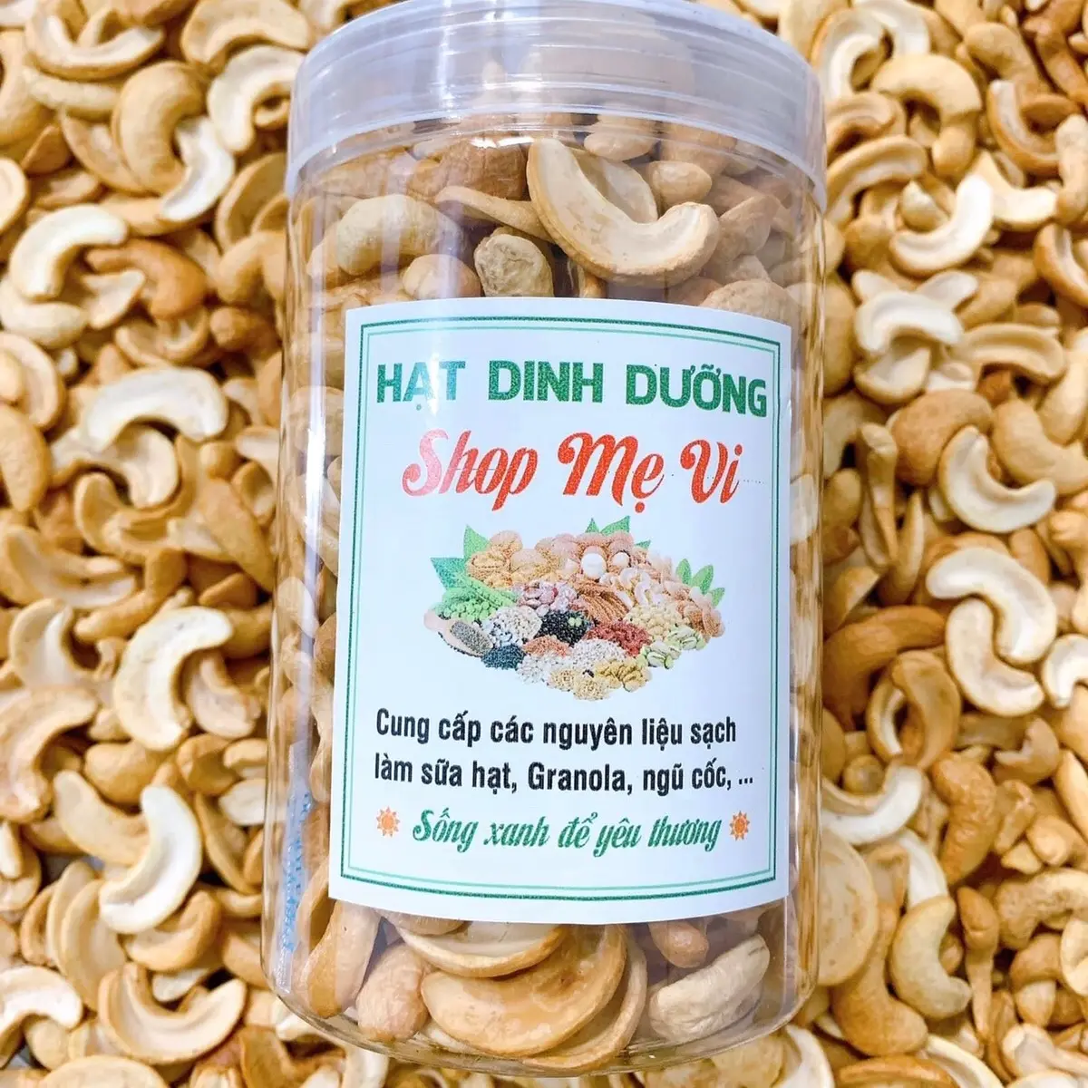 500GRAM Hạt Điều Rang Mộc Vỡ Đôi ăn liền , làm sữa hạt
