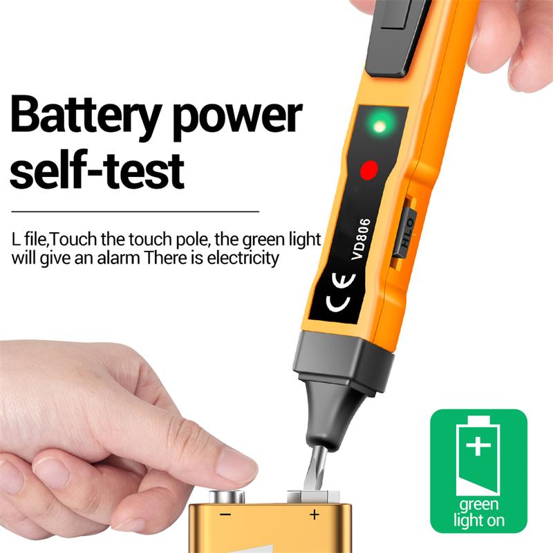 Product Introduction of Continuity Voltage Detector Pen Non-contact Inductive AC/DC Voltage Meter Electric Compact Pen Voltage Battery Test Pencil 2