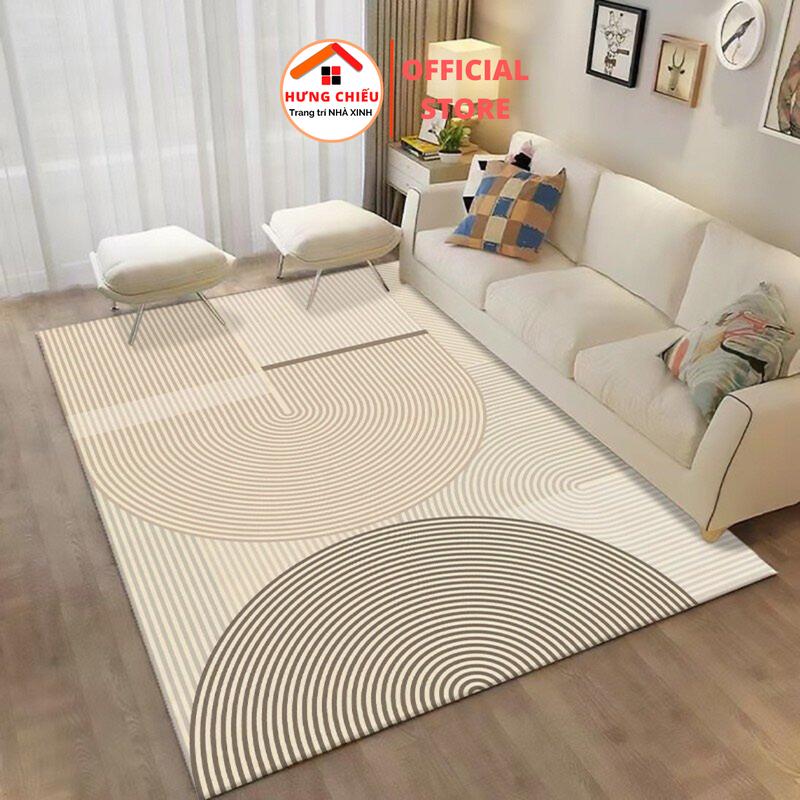 Thảm trải phòng khách phòng ngủ Bắc Âu nỉ lì bali 5D Thảm trải chân giường các kích cỡ lớn nhỏ