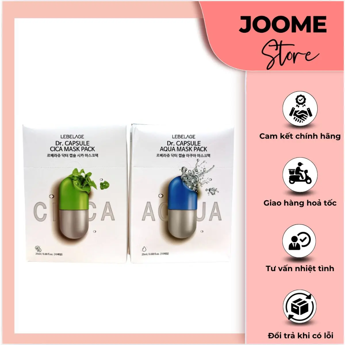 Hộp 10 Miếng Mặt Nạ Lebelage Dr. Capsule