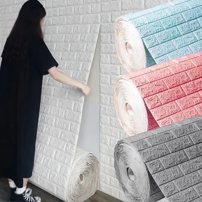 Giấy Dán Tường 3D, Kích Thước 70 cm Rộng Và 1 Mét Dài, Chất Liệu Chống Thấm Nước, Thích Hợp Để Đồ Trang Trí Phòng, Giấy Dán Tường, Decor Tường, Đề Can Dán Tường