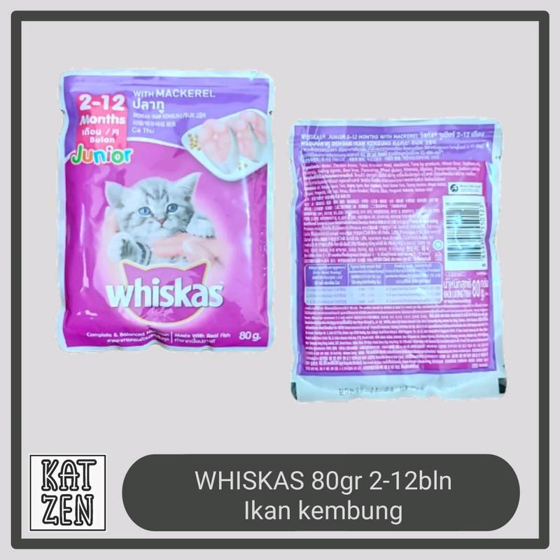 Whiskas Pouch 2 Bulan - 12 Bulan 85gram 1