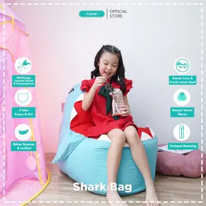 CASHA Shark Bag - Bean Bag Anak - Sofa Anak Furniture