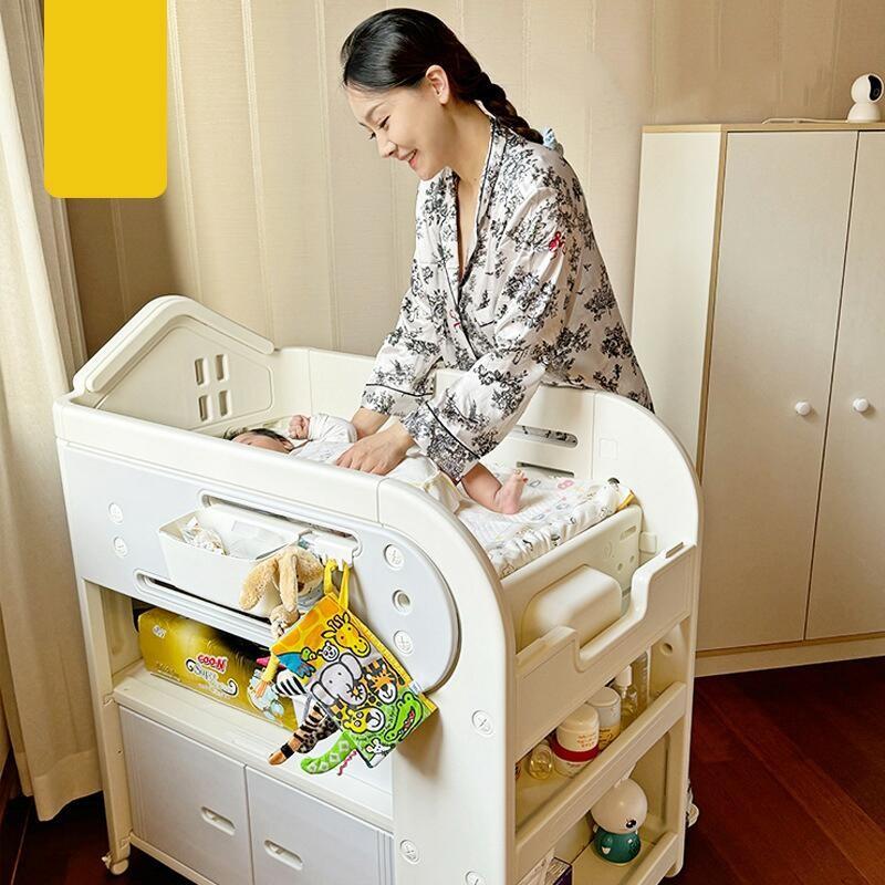 Product Introduction of Movable baby Diaper Changing Table Portable Bath Daycare Center Household Standing Baby Changing Table Baby Changing Table 37