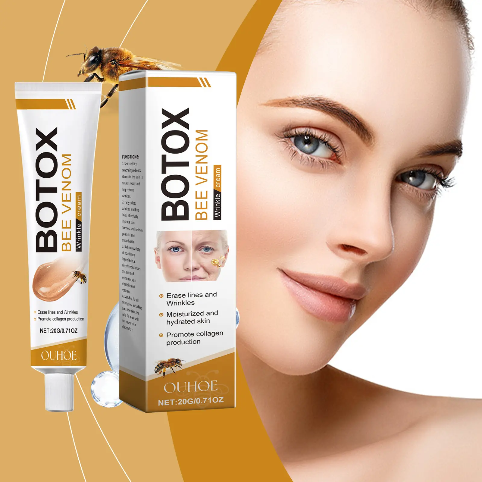 Facial care cream gently moisturizes and nourishes the skin, leaving it delicate, tender, and soft