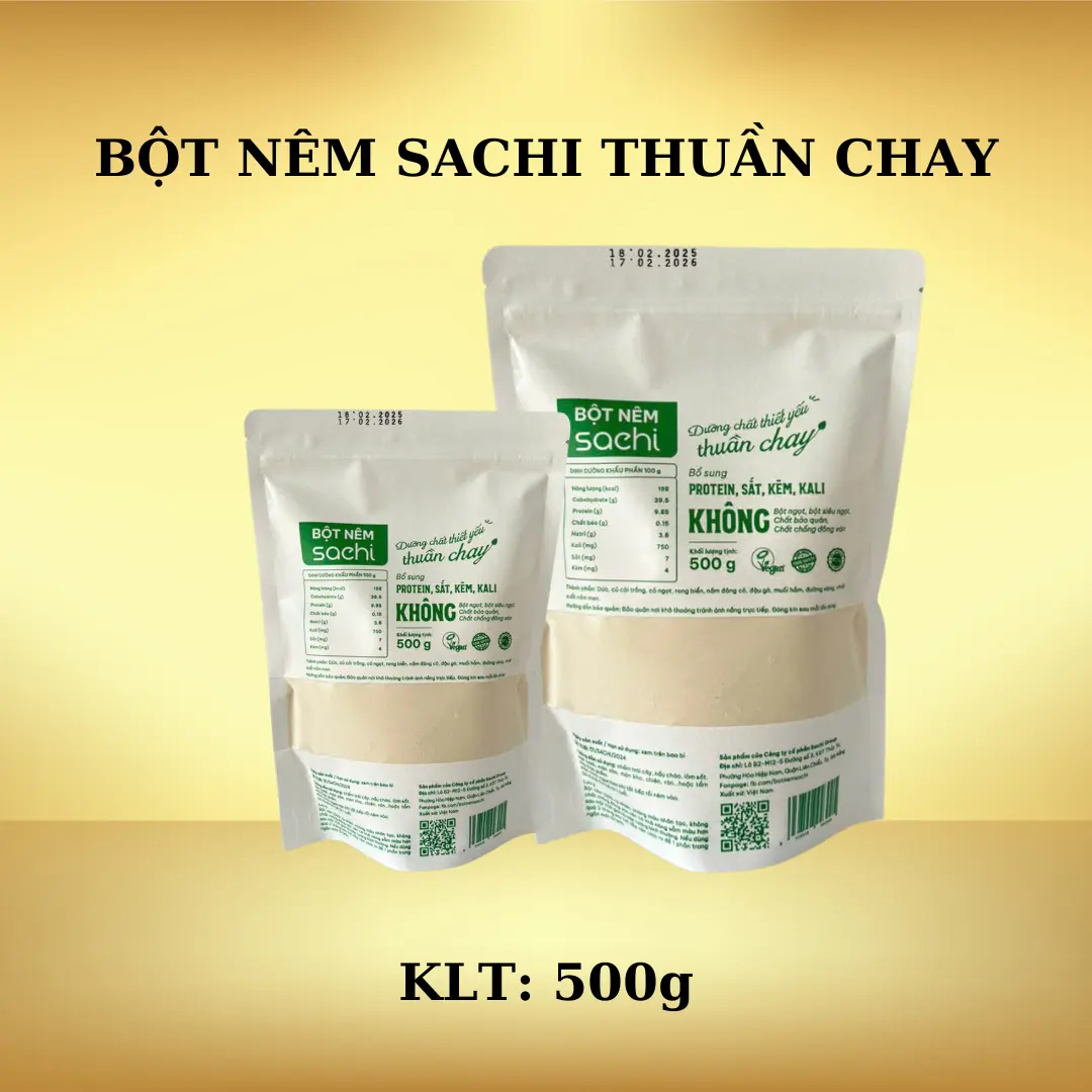 BỘT NÊM SACHI THUẦN CHAY 500g