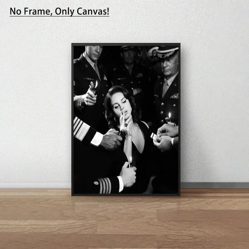 Frameless Beautiful Woman Canvas Painting, Modern Fashion Style Wall Art, Wall Decor for Home Living Room Bedroom Office, Home Decor, Room Decor 3