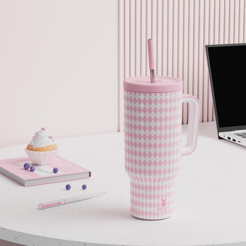 Product Introduction of 40oz Straw Handle Vacuum Flask, 1/2 Counts Leak-proof Tumbler Cup with Lid, Stainless Steel Insulated Cup for Home, Office and Outdoor 10