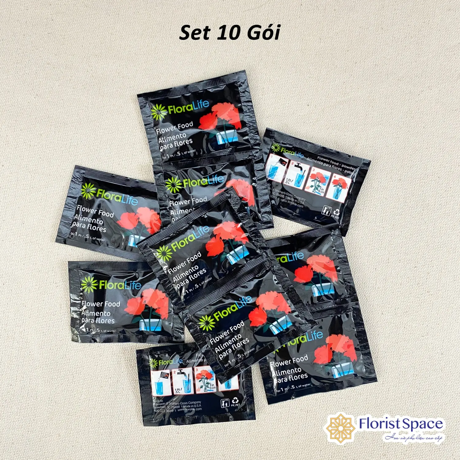 Thuốc Dưỡng Hoa Floral Life 1 Set 10 Gói Giúp Hoa Tươi Lâu
