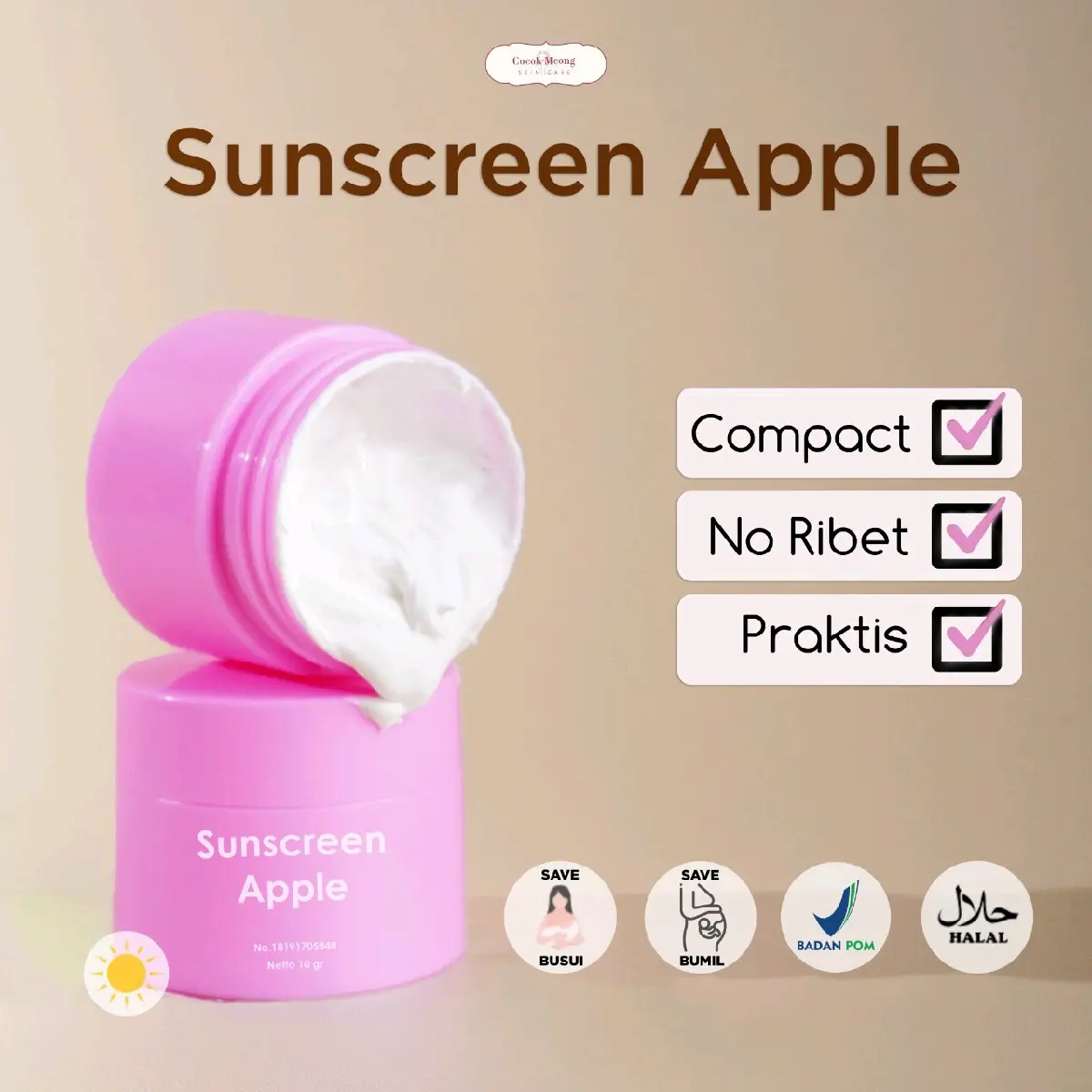 Sunscreen Apple CM