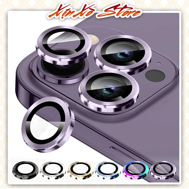 Kính Cường Lực Titan 3 Mắt và 2 Mắt Bảo Vệ Camera ống Kính Máy Ảnh Cho IP đủ các dòng máy HOCO. - XỊN XÒ Store