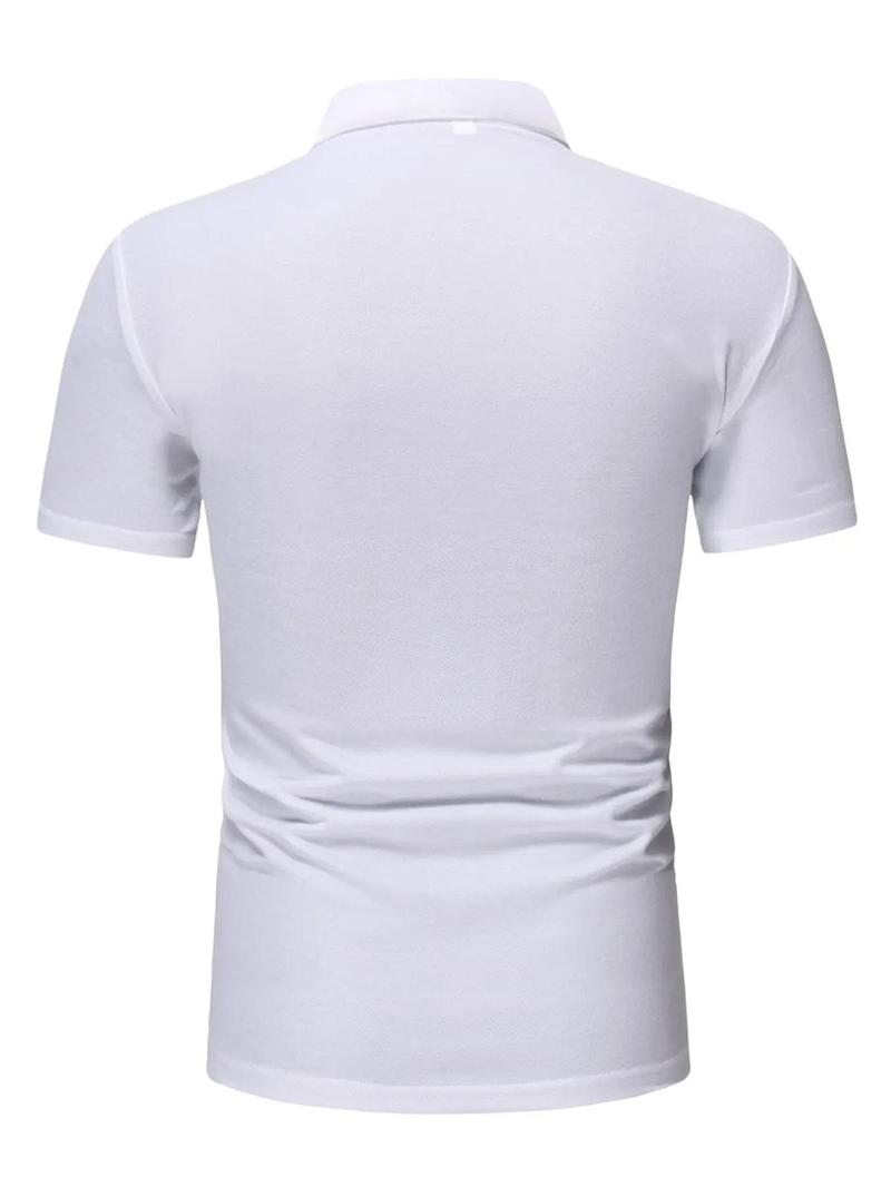 Product Introduction of Men's Regular Fit Polo Shirt, Casual Short Sleeve Collar Top for Summer, Fashion Men's Clothes for Daily Wear 6