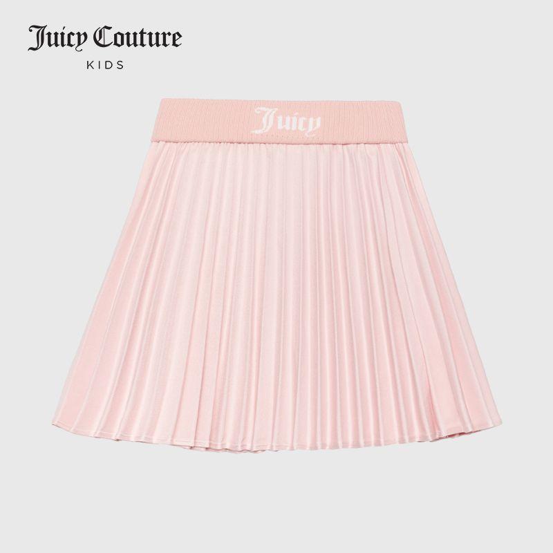 Product Introduction of 2025 Juicy Couture Kids Orange Children's Sports Pleated Skirt Stylish Half Skirt for Older Kids Parent-Child Outfit 1