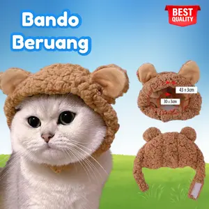 Topi Kucing Lucu Karakter – Aksesoris Kostum Hewan Peliharaan / Headwear Cat Costume Cute Pet Hat