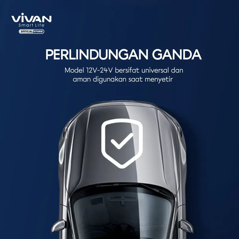COD VIVAN Car Charger + MP3 Player VBT01 Carger Adaptor Adapter Batok Cas Fast Charging Kabel Cable Car Charger 4