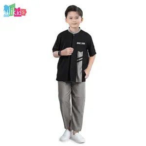 Ulikids  Baju Setelan Koko Muslim Kemeja Anak Laki Laki Model Yazan Bahan Katun Toyobo Premium  Warna Sage Green Usia 3-13 Tahun Termurah DAn Terlaris 2024