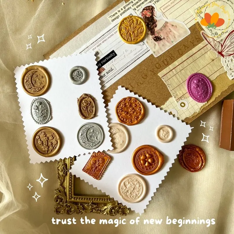 bloomingyourdays wax sealed lilin wax seal journal scrapbook jurnal deco buku cat 3