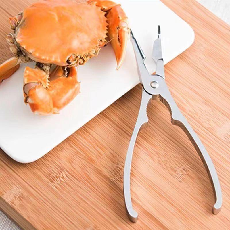 Product Introduction of Zinc Alloy Crab Eating Tool Crab Leg Pliers Eight Crab Eating Clip Hairy Crab Pliers Mid-Autumn Festival Household Crab Peeling Pliers 6
