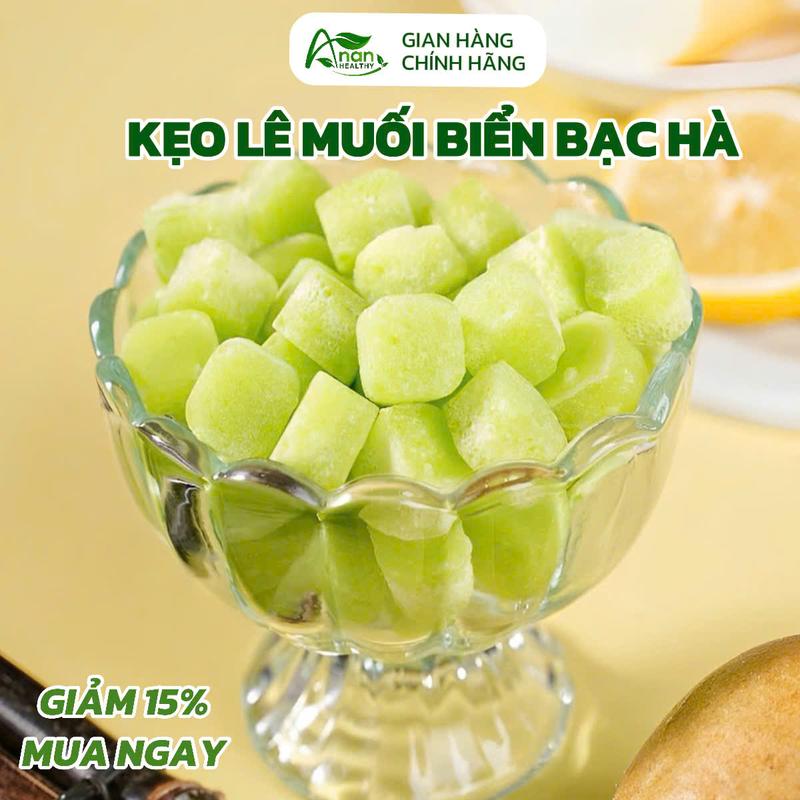 Kẹo Lê Chanh Muối Biển Bạc Hà Thanh Nhiệt Mát Họng - An An Healthy kẹo lê Snack Candy