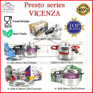 presto vicenza / pressure cooker / pengukus pengempuk cepat alumunium berkualitas