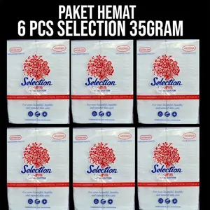 Paket 6 Pcs Kapas Selection 35gr Kapas Kecantikan Kapas Wajah Murah Berkualitas Peralatan Pembersih Face Lifting Penirus Wajah Manual