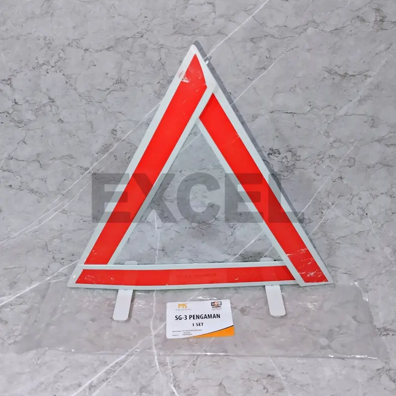 SEGITIGA PENGAMAN MOBIL REFLEKTOR / TRIANGLE REFLEKTOR UNIVERSAL RAKIT 3