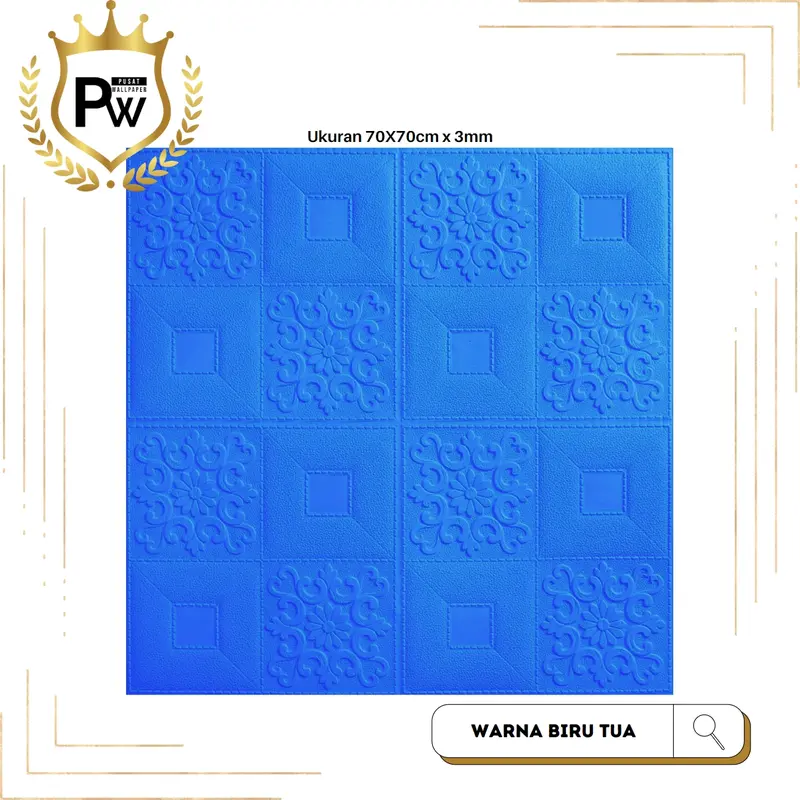 PAKET 10 LEMBAR [SERI C - 3MM] Wallfoam Dinding Dekorasi Ruangan 3D / Wallpaper Foam Motif Batik Untuk Plavon 6
