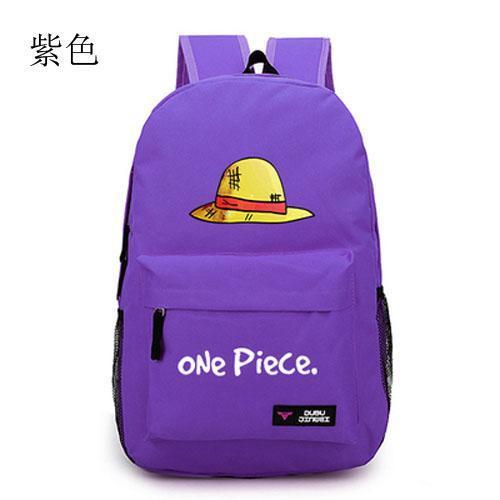 Product Introduction of Anime Pirate Luffy Straw Hat Bag Backpack Men's and Women's Backpacks Travel Simple Canvas Bag 5