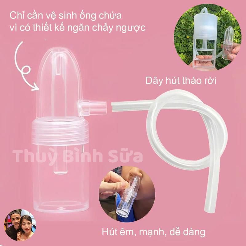 Dụng cụ hút mũi kéo tay thế hệ mới chất liệu nhựa nguyên sinh, lực hút mạnh an toàn cho bé 3