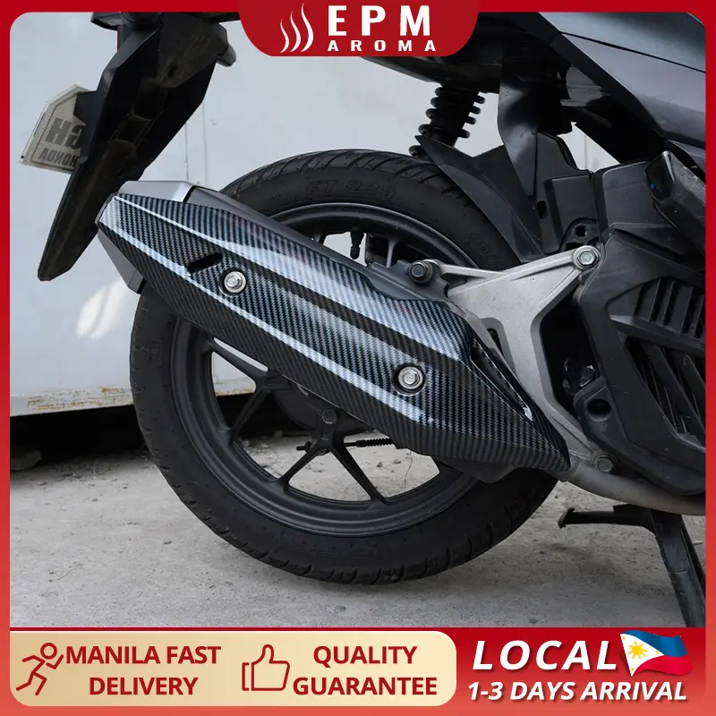 Motorcycle Muffler Cover Heat Shield Carbon Fiber Cover Click V3 Click V2 Game Changer