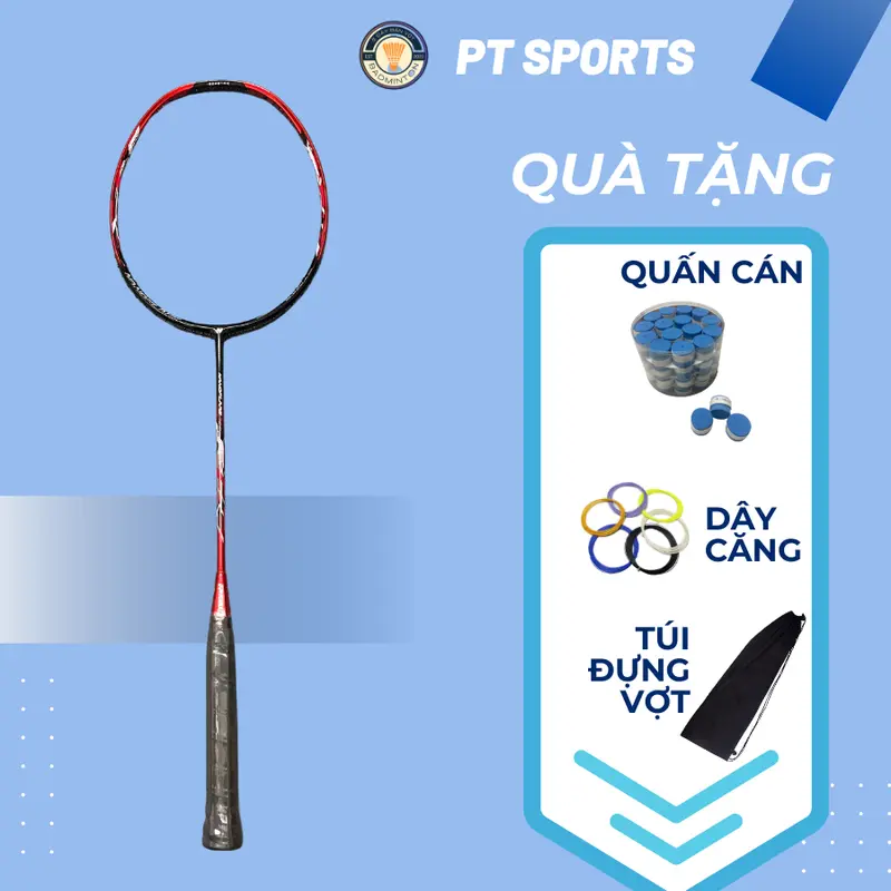 VỢT CẦU LÔNG Y.nex NNOFLARE 700 Sport ĐỎ CĂNG MAX 11KG TẶNG QUÀ ĐI KÈM GỒM(TÚI ĐỰNG VỢT, QUẤN CÁN) + 1 LẦN CĂNG CƯỚC MIỄN PHÍ 0