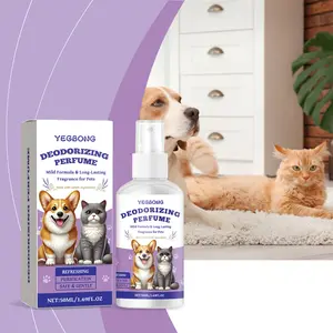 Pembersih Kucing dan Anjing, Semprotan Penghilang Bau Hewan Yegbong, Pembersih Bau Tubuh Hewan untuk Kucing dan Anjing, Lingkungan Segar Dalam Ruangan