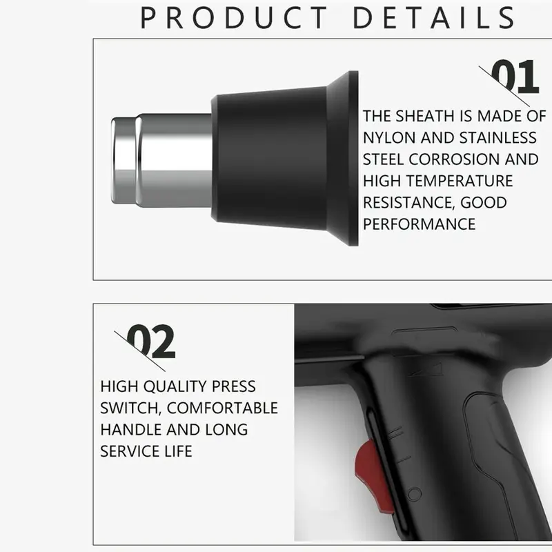 Máy thổi nhiệt, má khò giỏ quà tết, dán decal ô tô 6