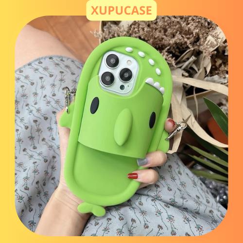 Ốp lưng iphone hoạ tiết dép cá mập 6plus/7plus/8plus/x/xs/xsmax/11/12/13/14/15/pro/plus/promax (không dây)