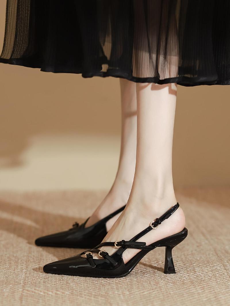 Product Introduction of Women's Fashionable Solid Color Pointed Toe Stiletto Heels, Elegant High Heel Shoes for Party, Daily Clothing Decor for Women & Girls, Footwear 6