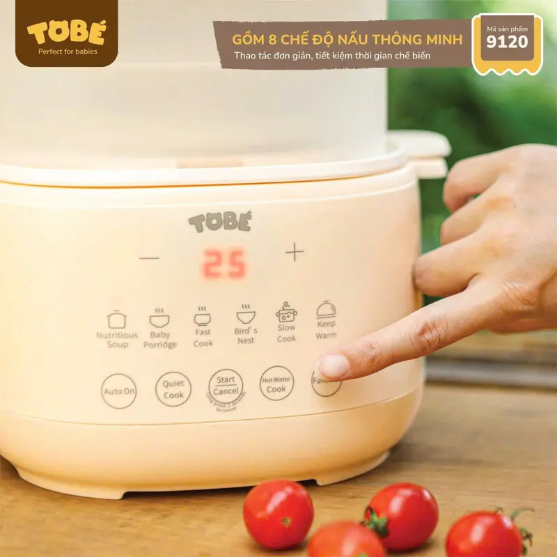 [F365-Tobé] Nồi cháo chậm Komi mã 9120 - Bảo Hành 1 năm 3