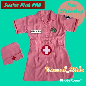 Baju Profesi Anak Suster/Perawat Pink [ PMB ]