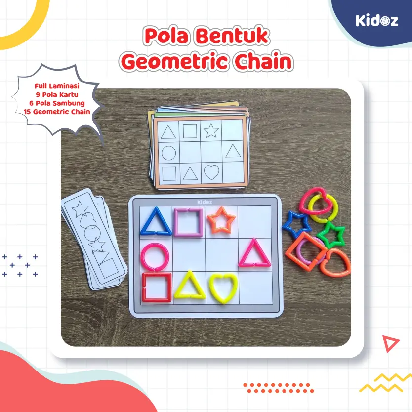 Mainan Edukasi Mengenal Bentuk Geometric