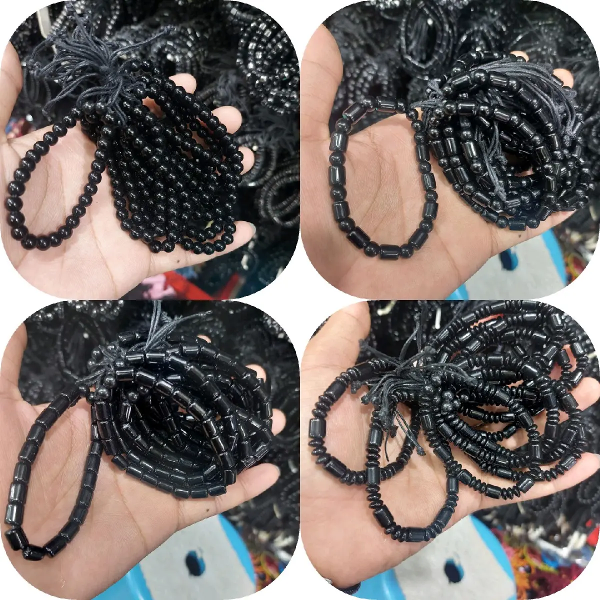 Grosir!!!! Gelang Tangan  Batu Blackjack / Batu Onix Lusinan isi 12pcs