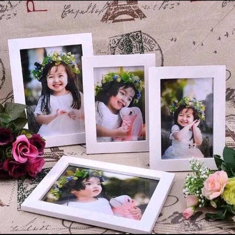 Khung ảnh để bàn và treo tường BẢN 3 PHẲNG 10×15 13×18 15×21 21×30 Mặt Mica kính nhựa - Shop nhận in ảnh Tặng đinh treo và chân Decor Khung Tranh Decor Phòng Trang Trí Nhà việt nam đóng tường