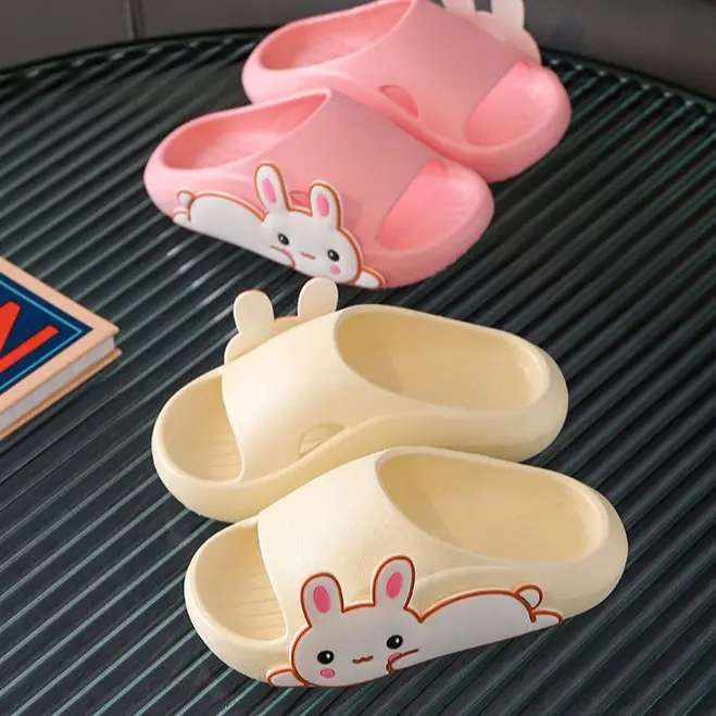 Kumada Sandal Kelinci Lucu Untuk Anak Laki laki Dan Perempuan Non-slip Mandi Dalam Ruangan Sandal Laki-Laki Dan Untuk Anak Besar Dan Sedang Sandal TX08 Kaki Fashion 0