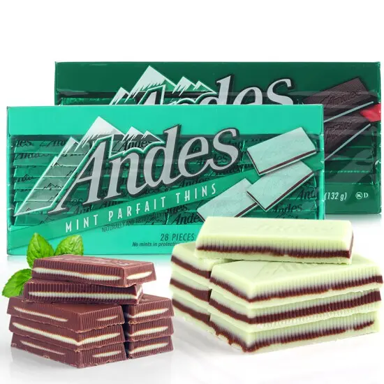 ANDES Cokelat Creme De Menthe Thins 28 pcs / Andes Coklat Mint Parfait Thins ORI / Permen Coklat Best Seller