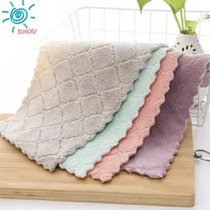 kain lap anti minyak microfiber dapur multifungsi import