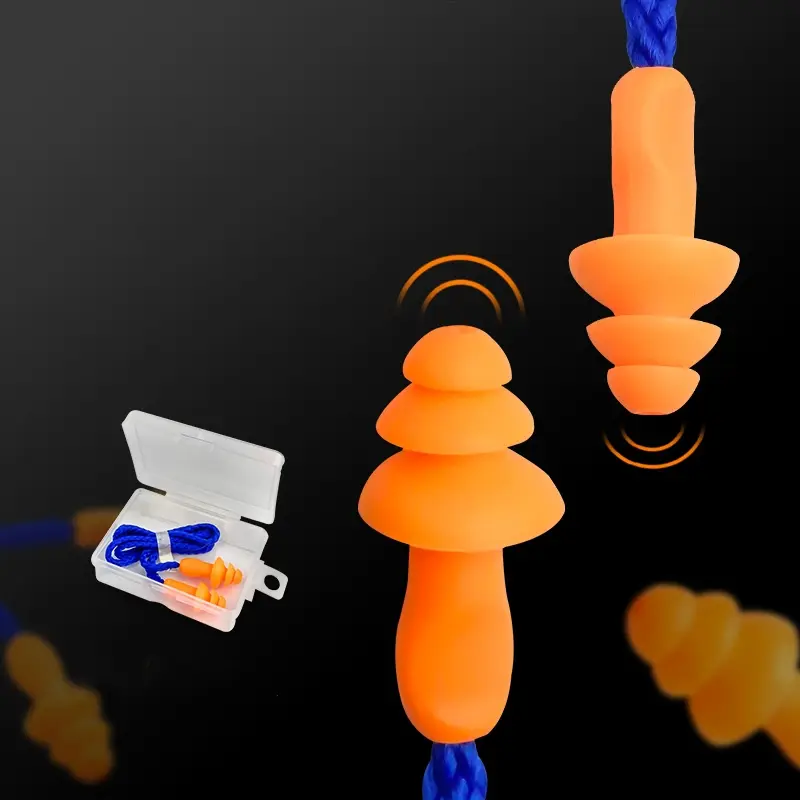 Silicone Earplugs/peredam suara kuping silikon ear plug/Earplugs Tidur Peredam Suara Nyaman-Ms.Pepeleria 4