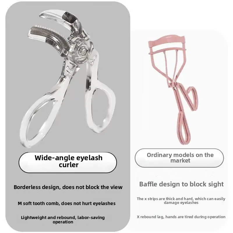 Hot-Selling Natural Curling Wide-Angle Eyelash Curler Long-Lasting Styling Portable Sunflower Eyelash Tool