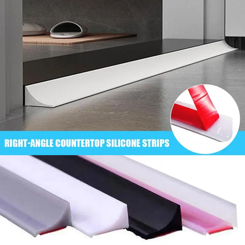 Dải Niêm Phong Giữ Nước Phòng Tắm Bằng Silicon, Bền, 1 Miếng Và Chống Thấm Nước, X5Q5 0