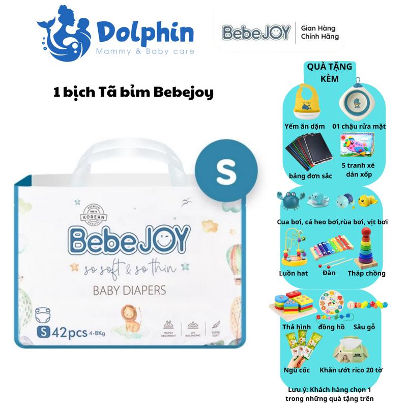 Tã Bỉm BebeJoy Hàn Quốc dán/ Quần NB50 S42 M40 M38 L36 XL34 XXL32 Chính hãng