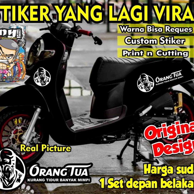 Stiker Motor Scoopy Model Terbaru Kekinian 2024 Berkelas 2