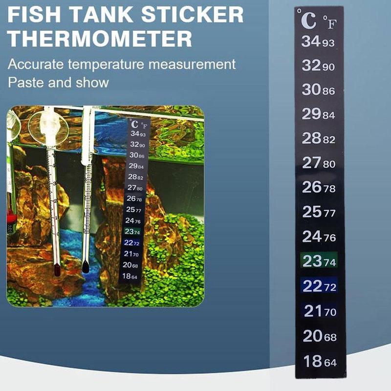 Product Introduction of 1Pcs Stick-on Digital Aquarium Fish Tank Fridge Thermometer Measurement Sticker Stickers Y5G1 23