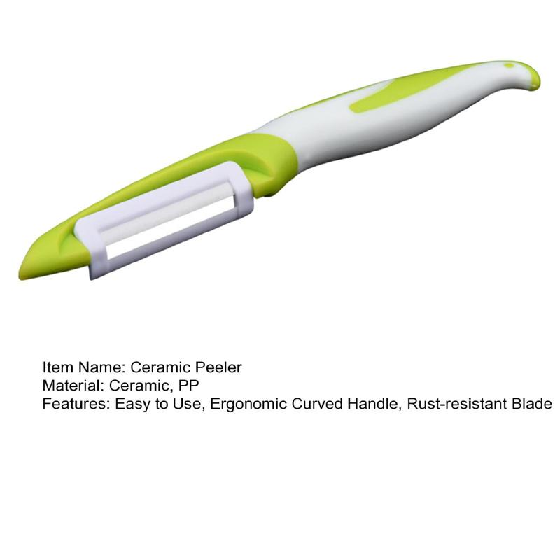 Nemodew Kitchen Peeling Tool Premium Ceramic Peeler with Ergonomic Handle Sharp Blade for Easy Fruit and Vegetable Peeling Kitchen Gadget 2